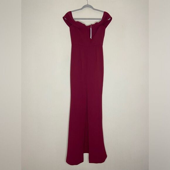 NWT Lovers + Friends Danica Maxi Red Dress Gown Ruby Size XS - Picture 7 of 9
